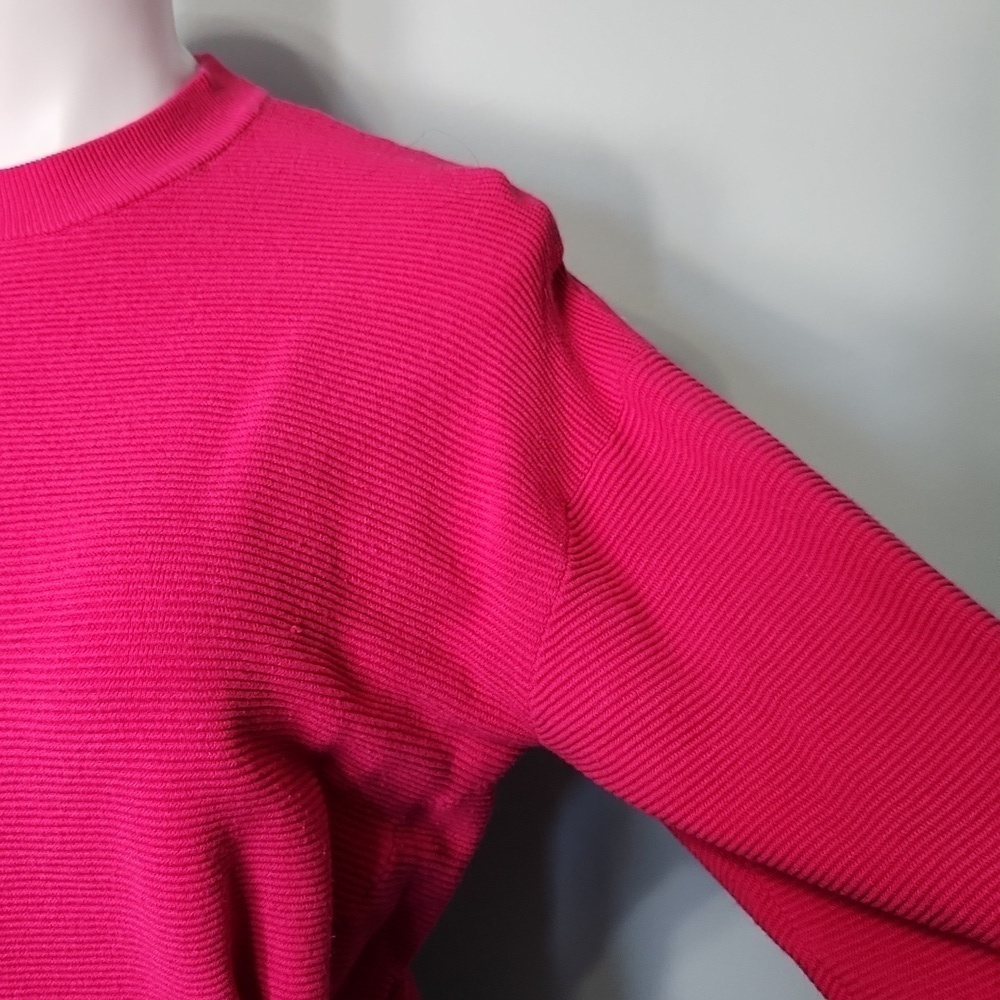 Nine West Bright Pink Ribbed Sweater - Picture 7 of 14